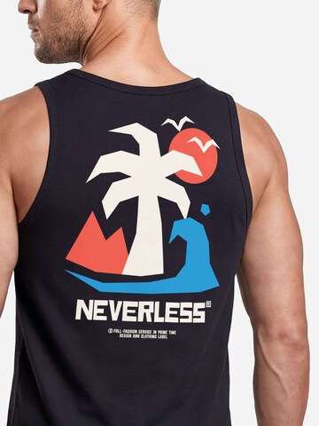 Neverless Shirt 'Beach Palm' in Black