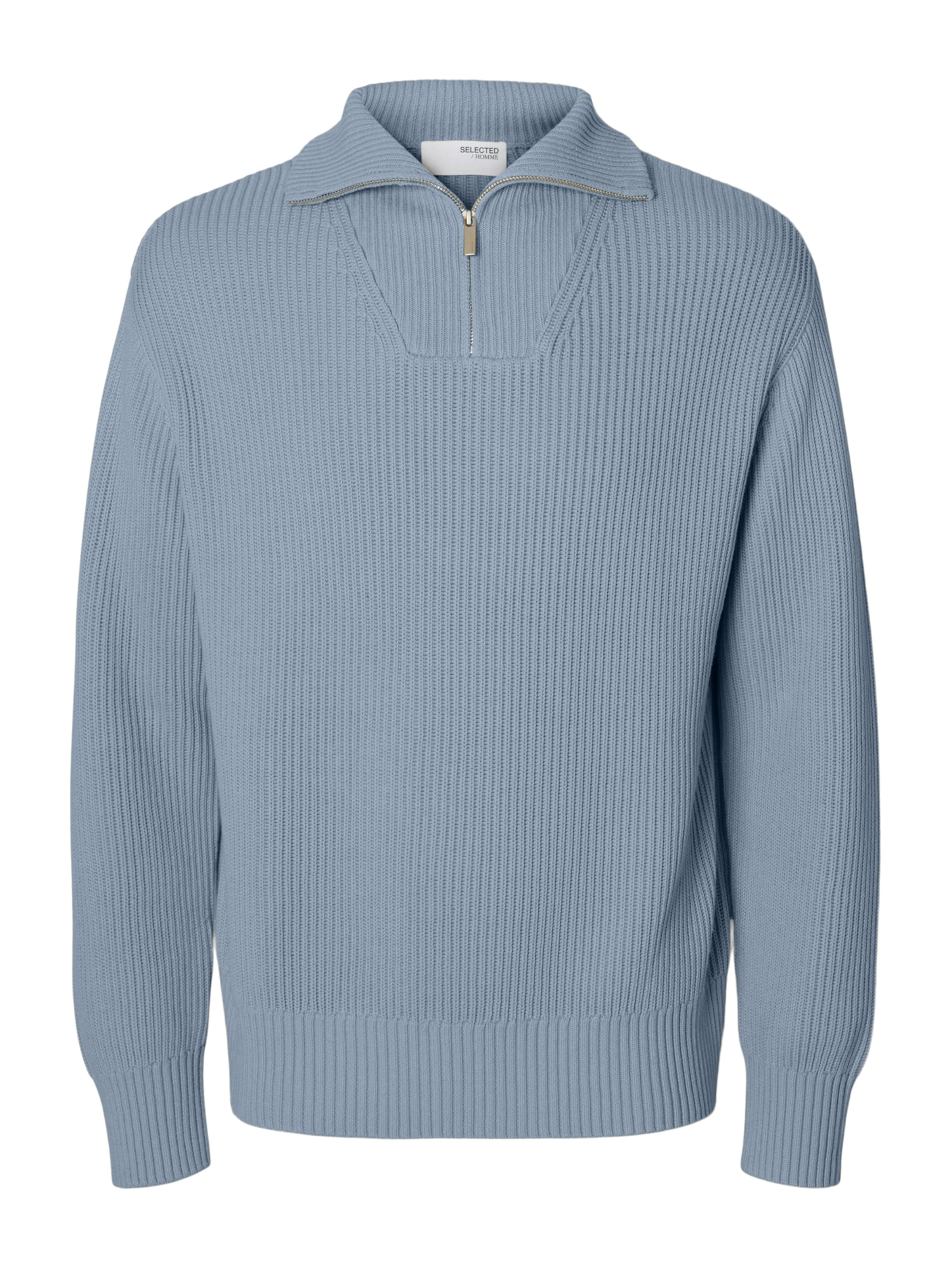SELECTED Pullover 'SLHDRY' in Blau: Vorderseite