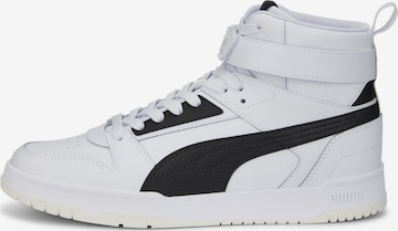 PUMA High-Top Sneakers in White: front