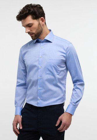 ETERNA Regular fit Zakelijk overhemd in Blauw: voorkant