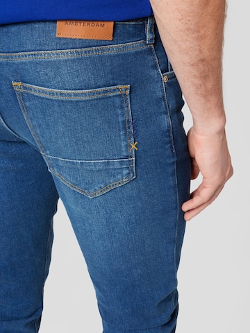 Slimfit Jeans 'Essentials Skim in organic cotton' de la SCOTCH & SODA pe albastru