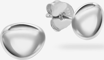 Boucles d'oreilles 'PEBBLE' Kamiko en argent : devant