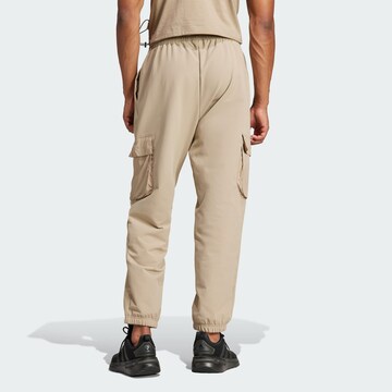 ADIDAS SPORTSWEAR Regular Workout Pants 'City Escape Premium' in Beige