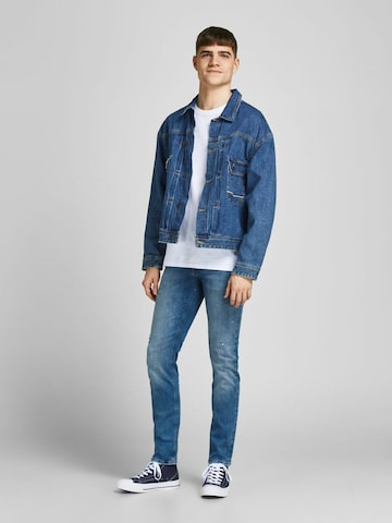 JACK & JONES نحيف جينز 'Glenn' بلون أزرق