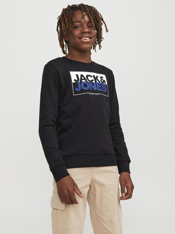 Sweat Jack & Jones Junior en noir : devant