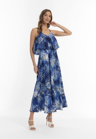 faina - Vestido de verão em azul: frente