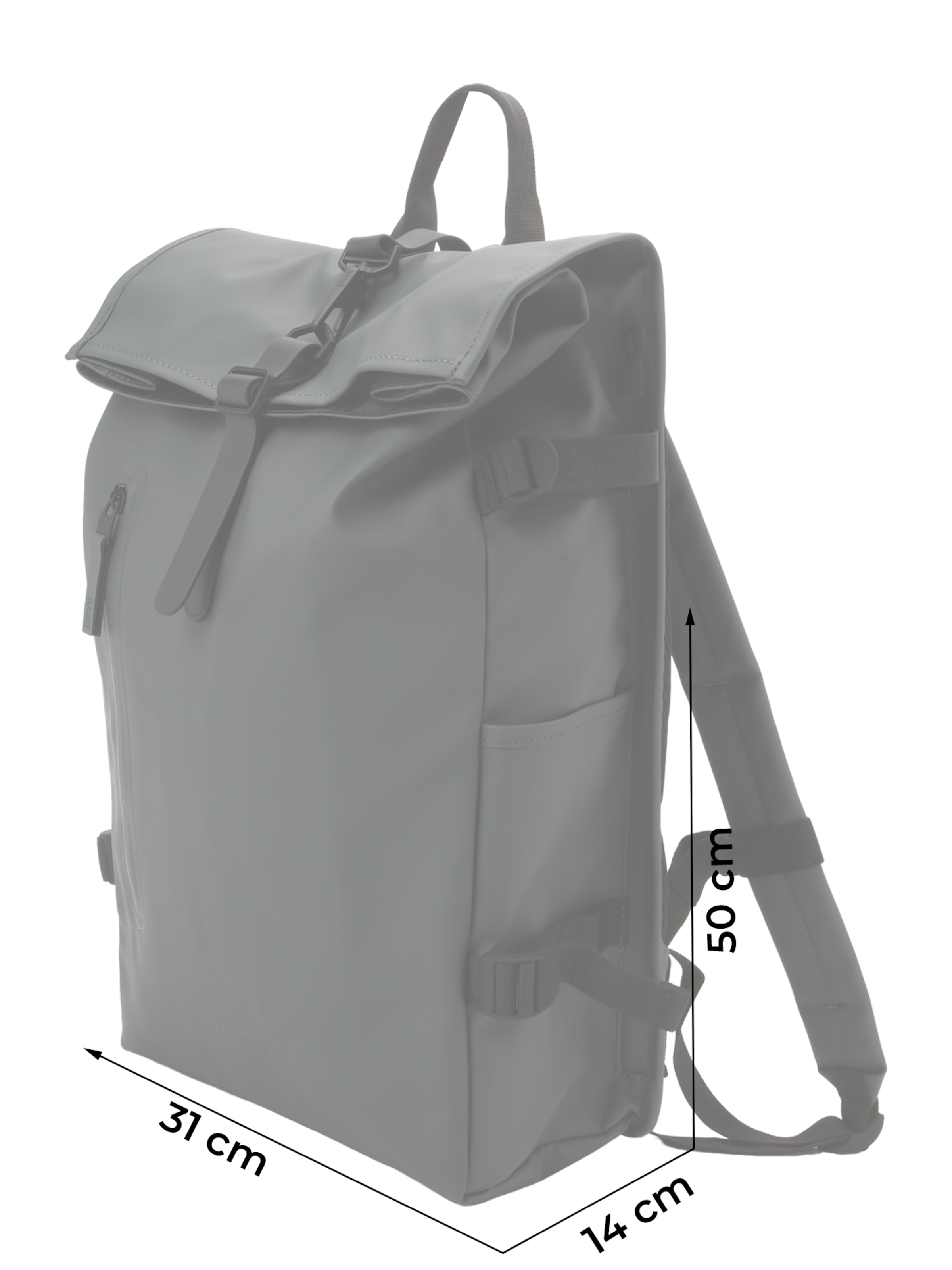 RAINS Rugzak in Grijs