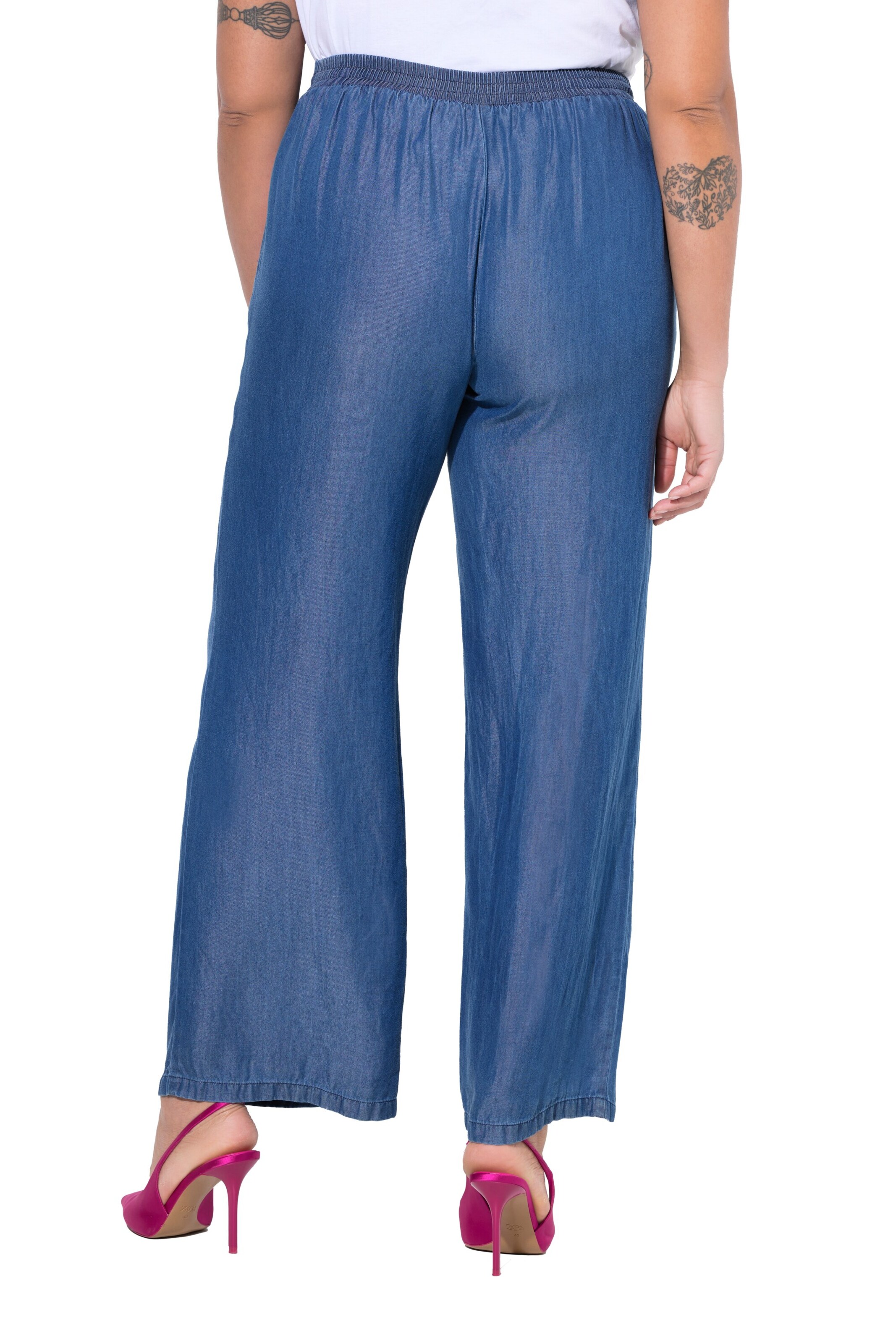 MIAMODA Wide leg Broek in Blauw