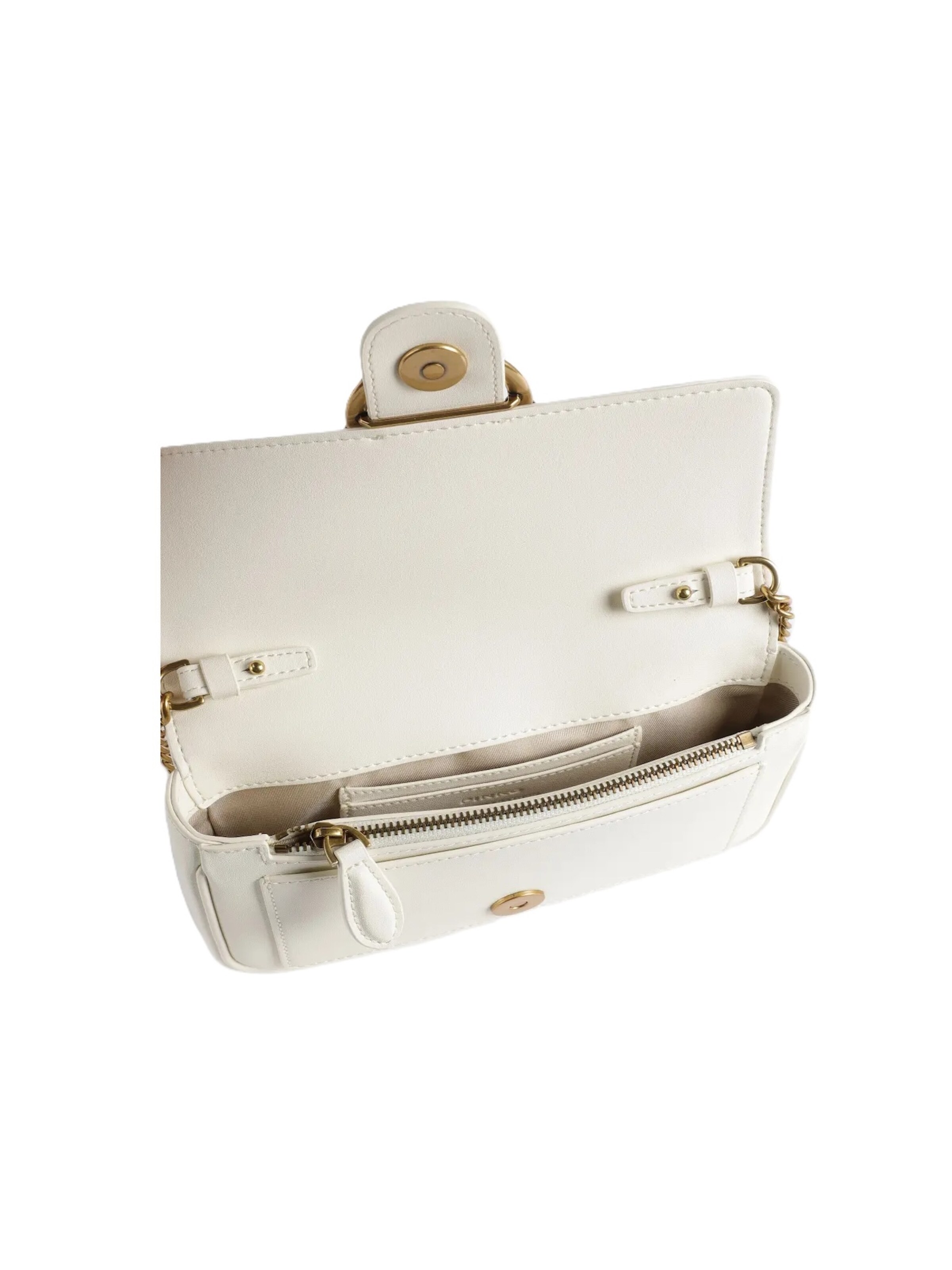 Borsa a tracolla '100061 A0F1' di PINKO in bianco