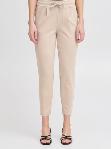 ICHI Tapered Hose 'IHKate' in Beige: Vorderseite