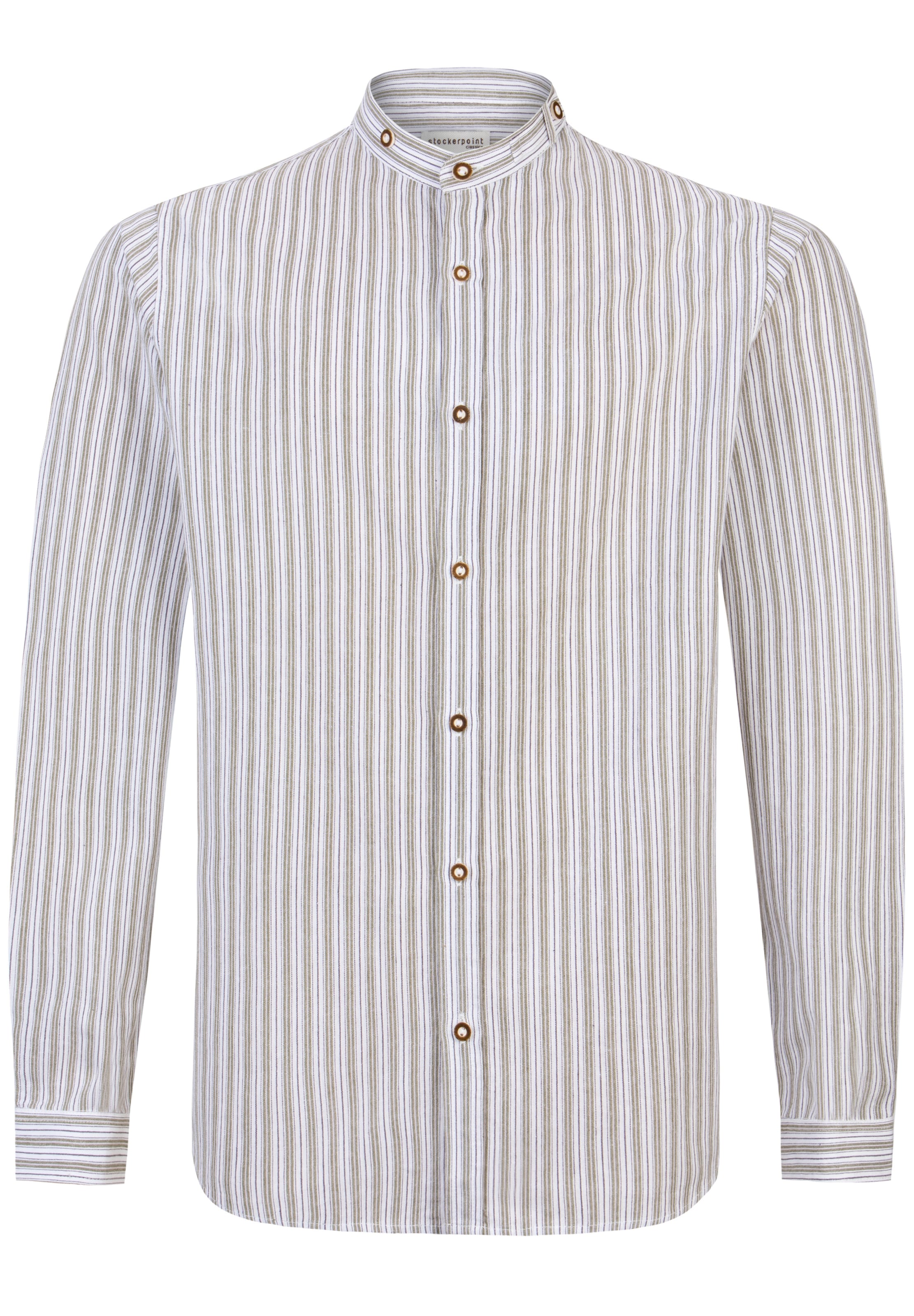 STOCKERPOINT Regular fit Button Up Shirt 'Dominik' in Green: front