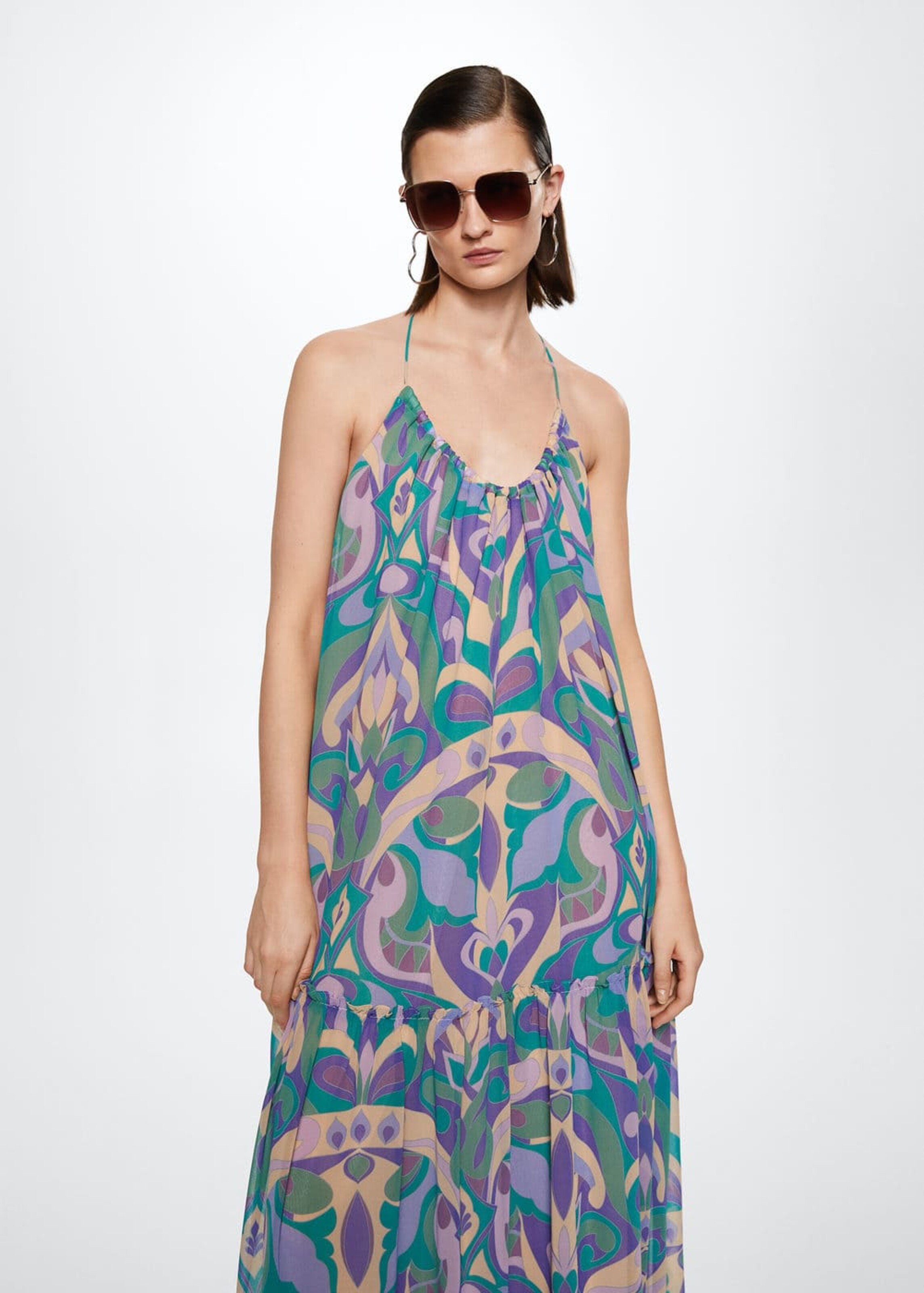 Frauen Kleider MANGO Sommerkleid 'Tera' in Grün - MU29328 Frauen Kleider MANGO Sommerkleid 'Tera' in Grün - MU29328