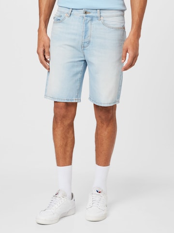 UNITED COLORS OF BENETTON Regular Shorts in Blau: predná strana