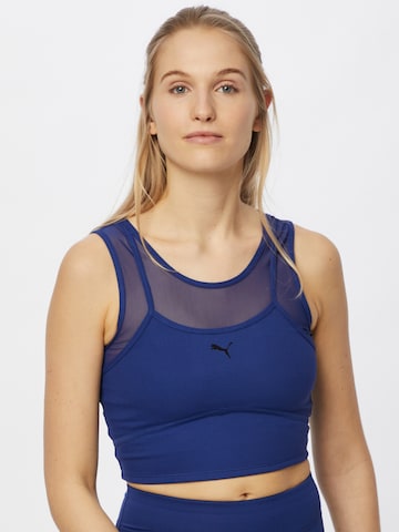 PUMA Sports Top in Blue: front