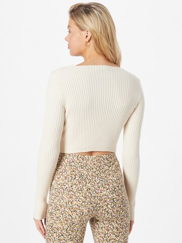Nasty Gal Strickjacke in Beige