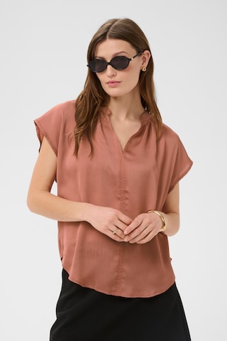 SOAKED IN LUXURY Blouse 'Paris' in Roze: voorkant