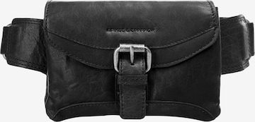 Spikes & Sparrow Gürteltasche in Schwarz: Vorderseite