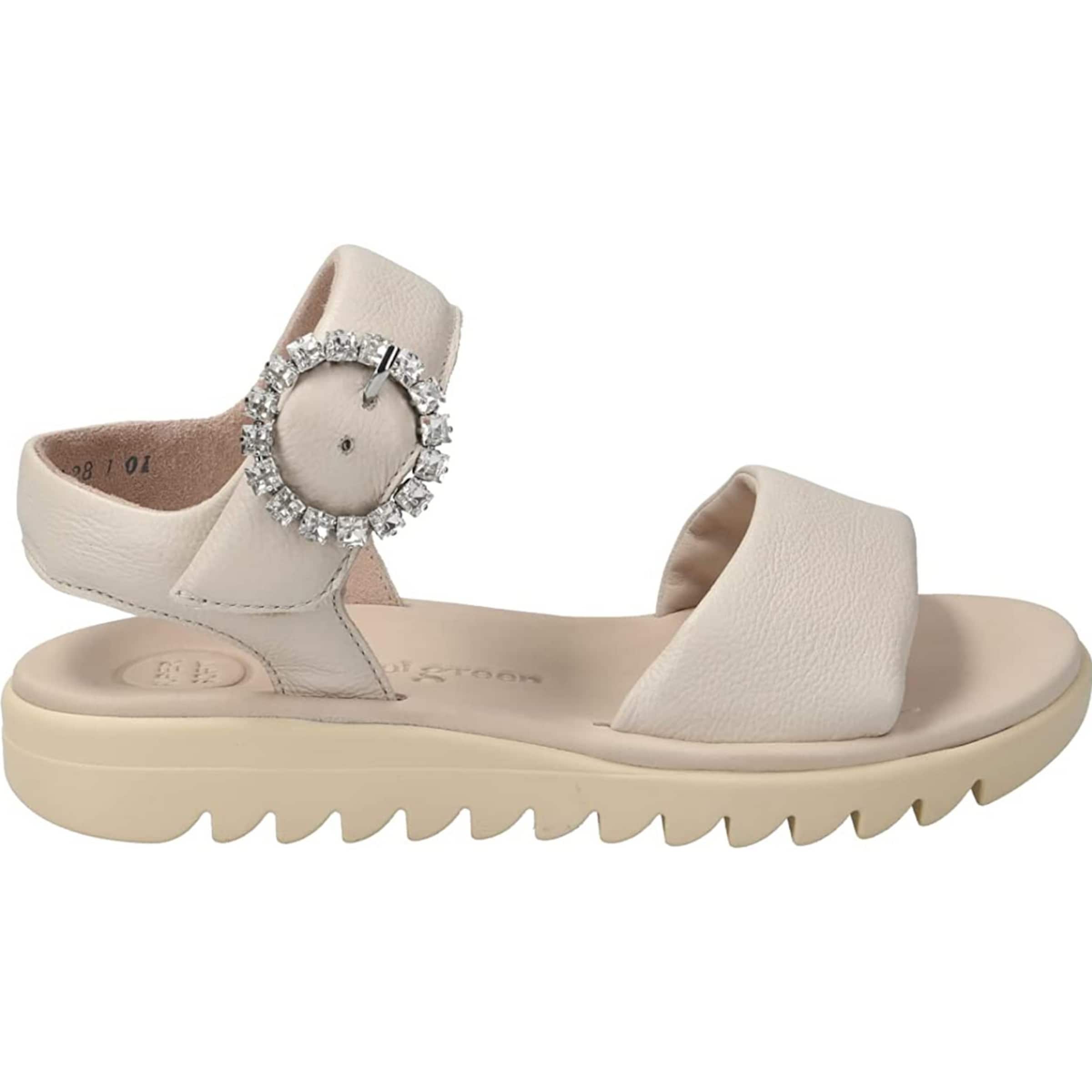 Paul Green Sandale in Beige: Vorderseite