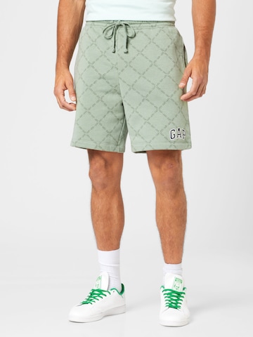 GAP - regular Pantalón en verde: frente