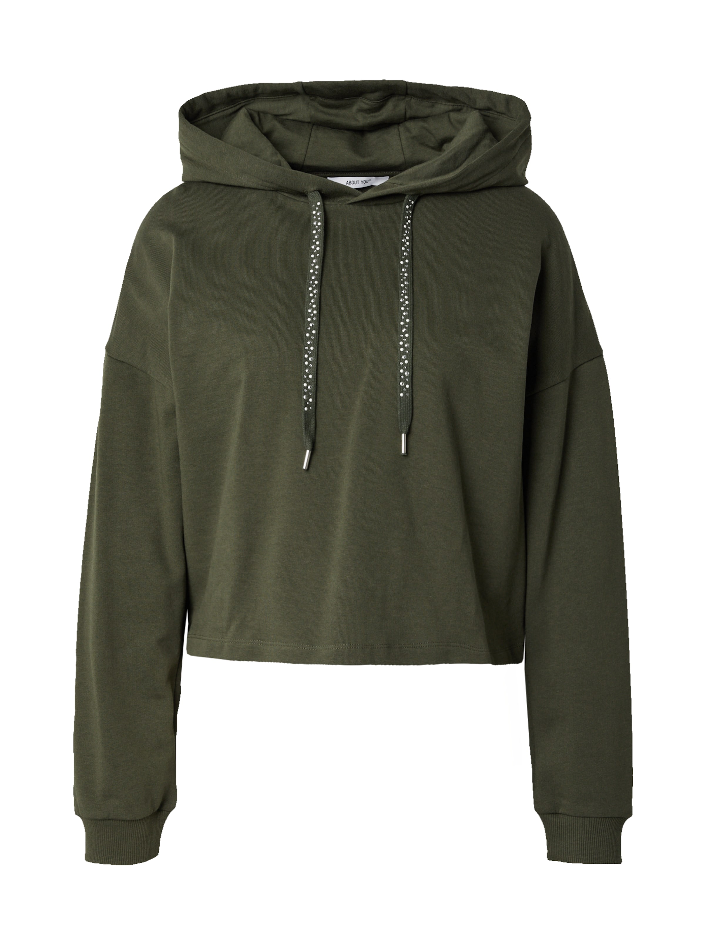ABOUT YOU Sweatshirt in Green: front