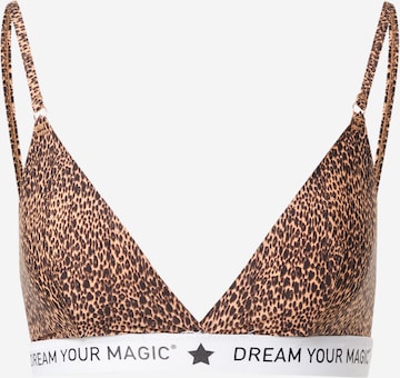 MAGIC Bodyfashion Kolmio Rintaliivi 'Dream Your MAGIC' värissä ruskea: etupuoli