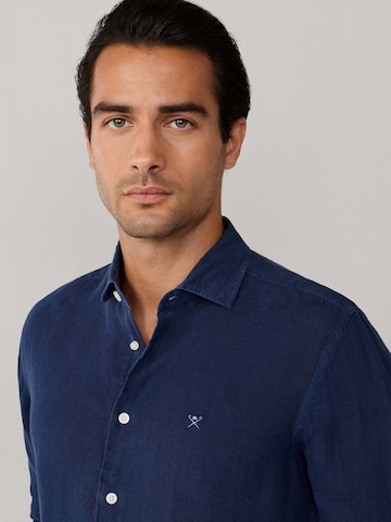 Hackett London Regular Fit Hemd 'Ess' in Blau