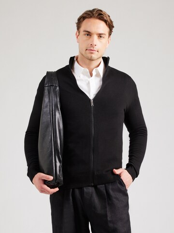 SELECTED Regular fit Knit cardigan 'Berg' in Black: front