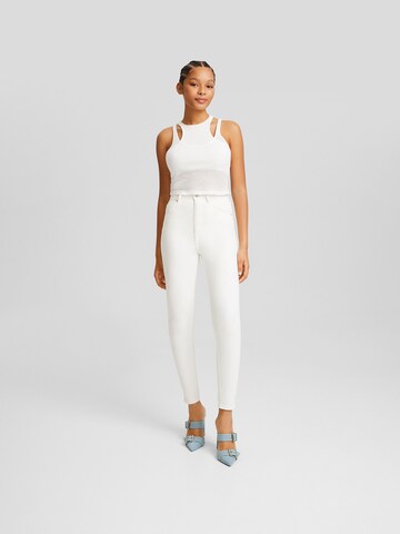 Skinny Jean Bershka en blanc