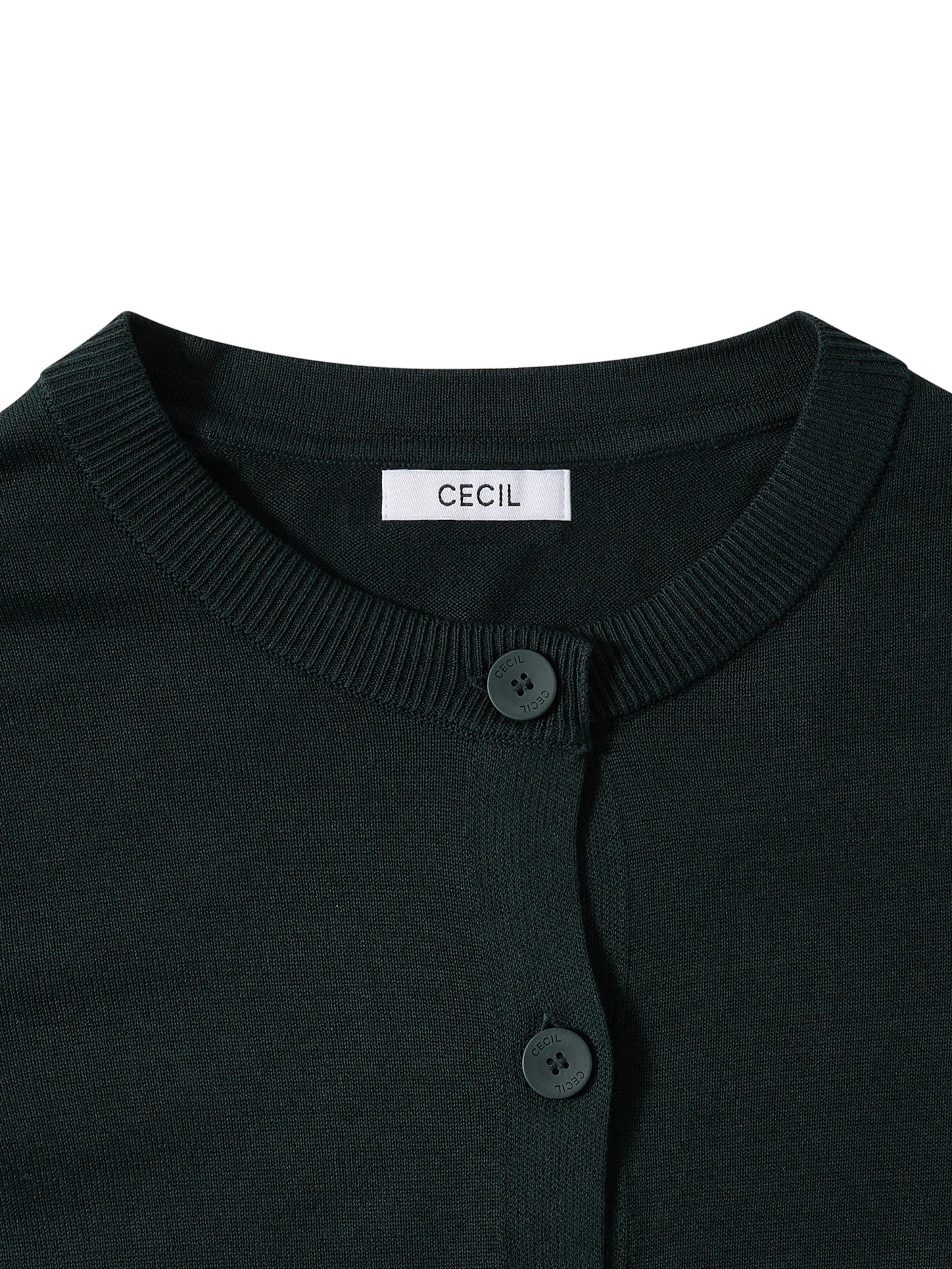 CECIL Kardigan w kolorze zielony