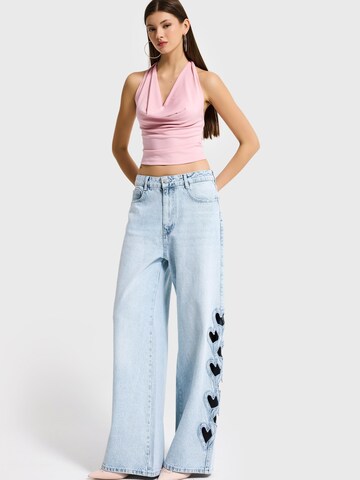 IT'S BASIC Baggy Jeans 'SUPER BAGGY LOW RISE JEANS' in Blue: front