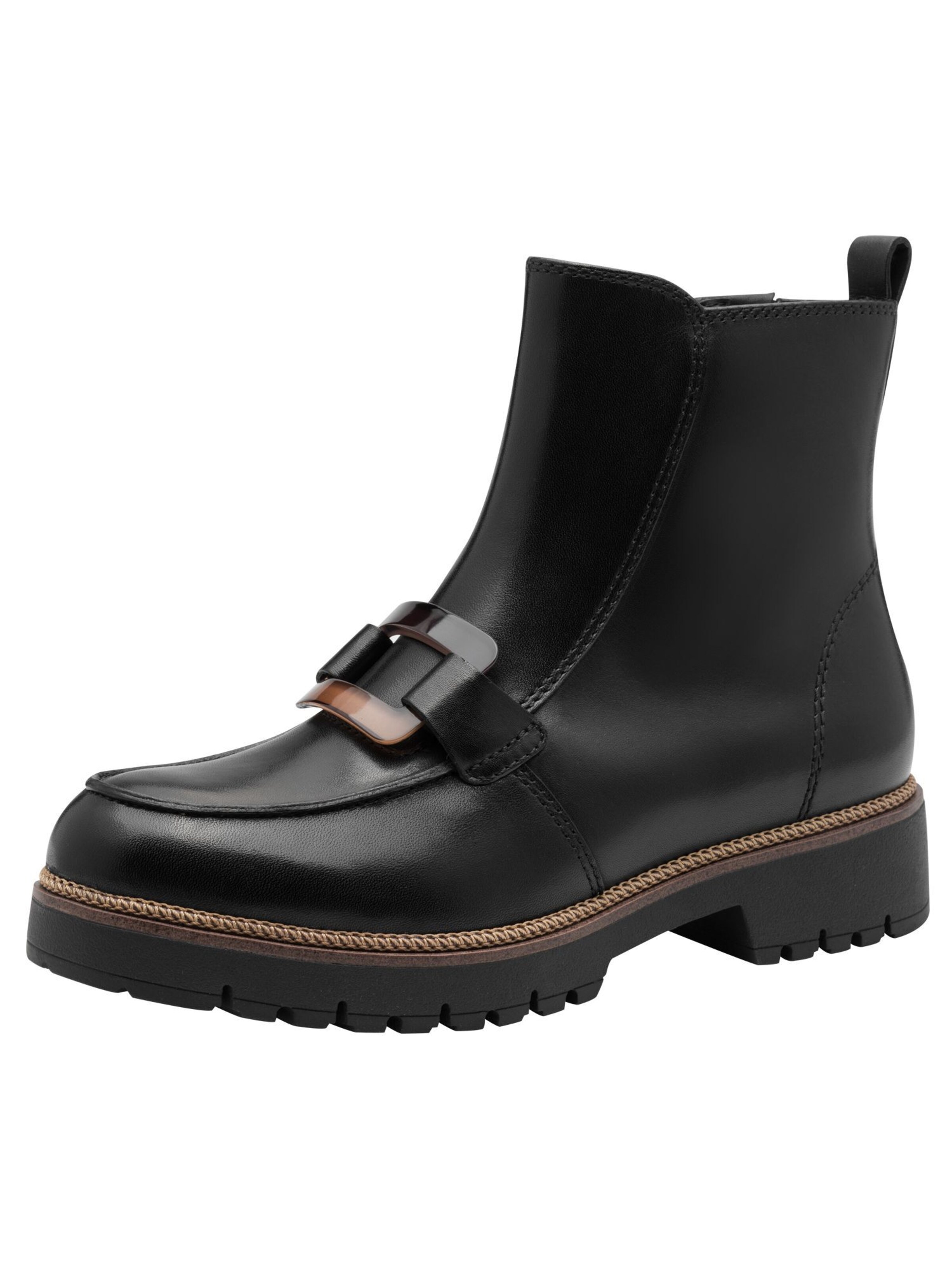 Tamaris Stiefelette in Schwarz: Vorderseite