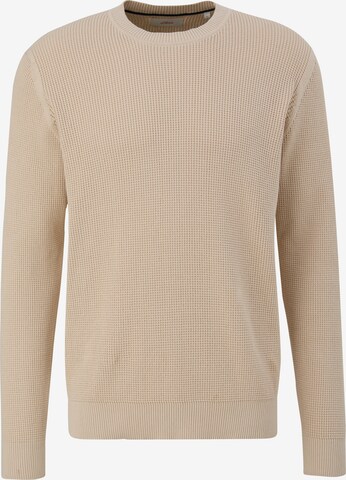 s.Oliver Sweater in Beige: front