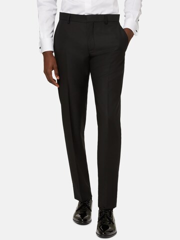 Boggi Milano Regular Pants 'Tuxedo' in Black: front