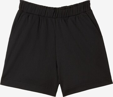 TOM TAILOR DENIM Loosefit Shorts in Schwarz: predná strana