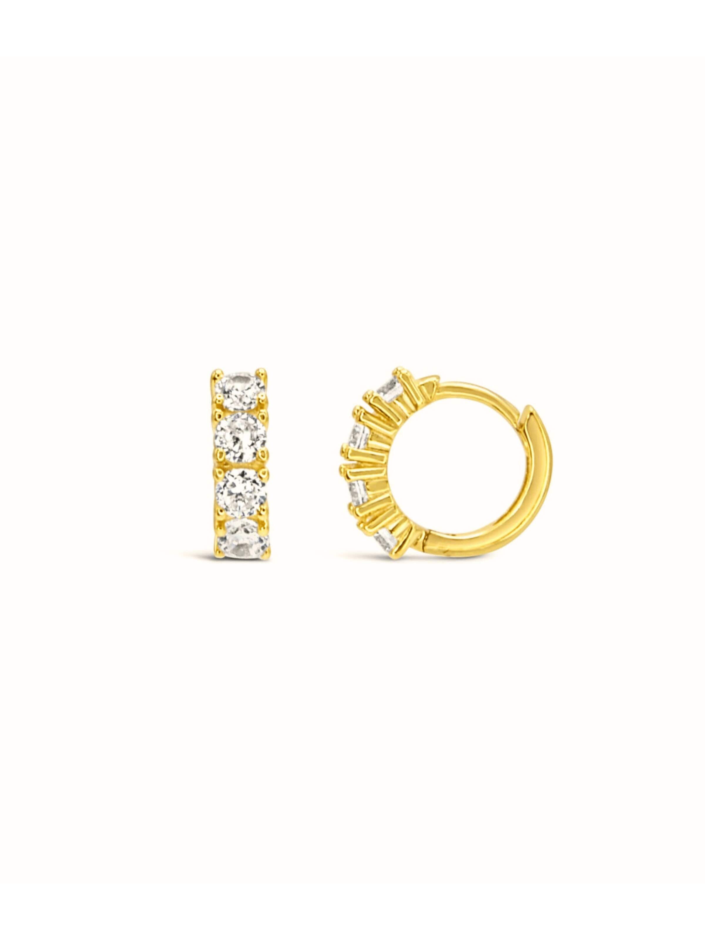 ARS-ARGENTI Ohrringe 'LITTLE RICHY'‌ in Gold: Vorderseite