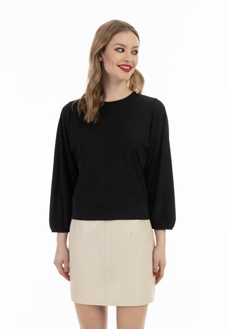 faina - Camiseta en negro: frente