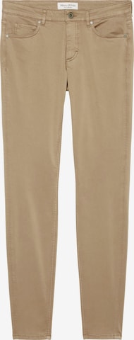 Skinny Pantalon Marc O'Polo en marron : devant