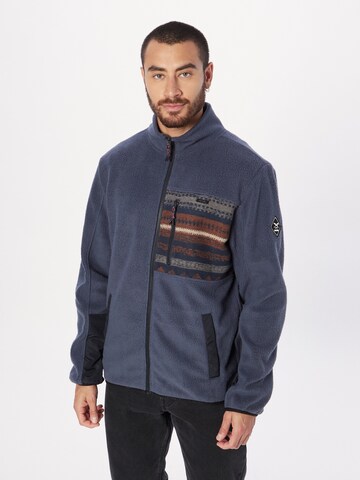 Iriedaily Fleece jas in Blauw: voorkant