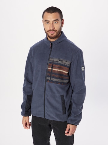 Iriedaily Fleece jas in Blauw: voorkant