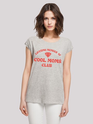 T-shirt 'Mothers Day Cool Moms Club Membership Trendy Motherhood' F4NT4STIC en gris : devant