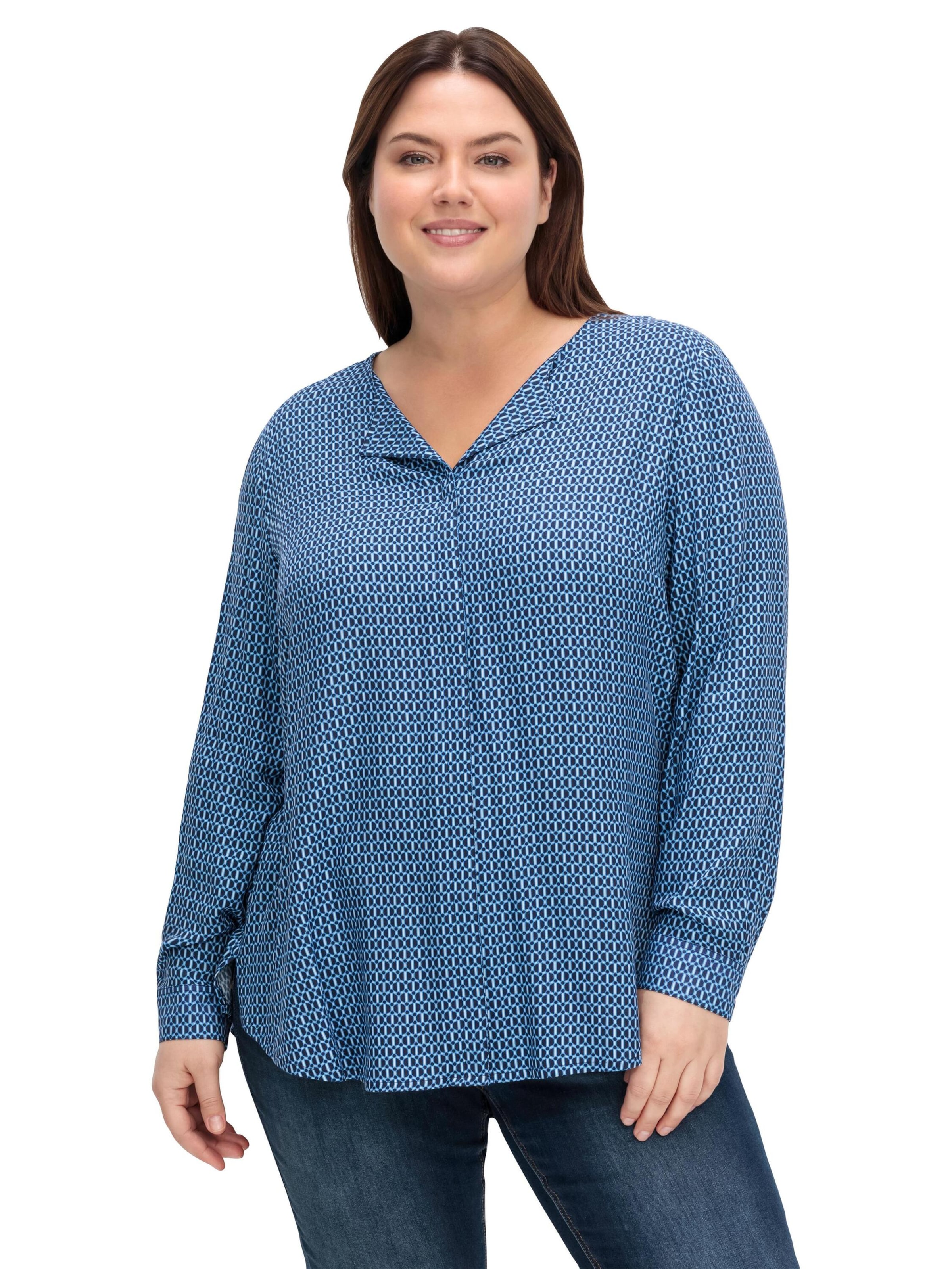 Bluză de la SHEEGO pe albastru: față