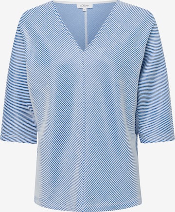 Sweat-shirt s.Oliver en bleu : devant