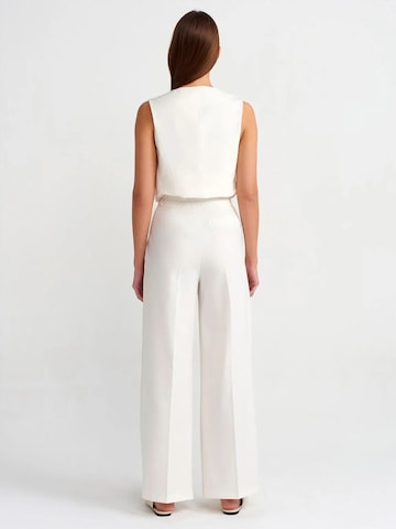 Dilvin Wide leg Pants in White