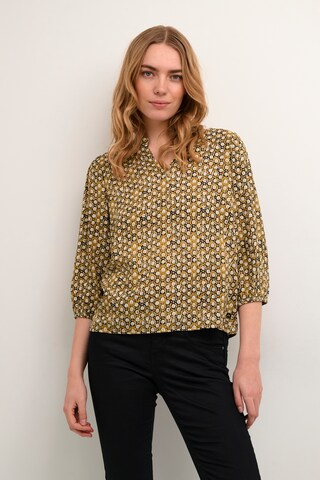 Camicia da donna 'Tiah' di Cream in giallo: frontale