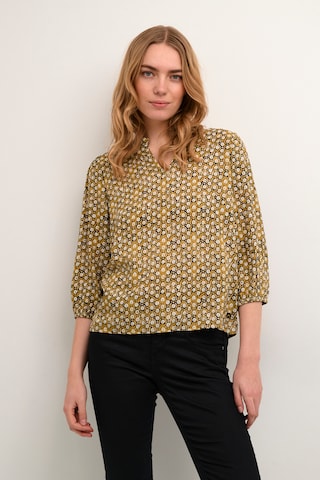 Cream - Blusa 'Tiah' em amarelo: frente