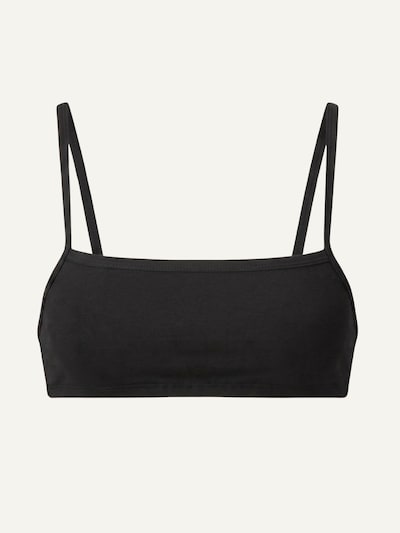 ZUBEK Sports-BH 'Merino Wool Sports Bandeau Bra - Black' i XS i sort, Produktvisning