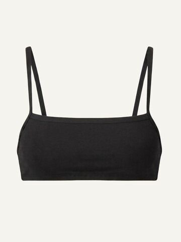 Fascia Reggiseno sportivo 'Merino Wool Sports Bandeau Bra - Black' di ZUBEK in nero: frontale