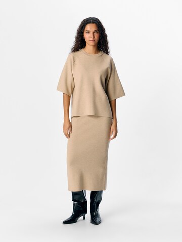 OBJECT Sweater 'OBJReynard' in Beige