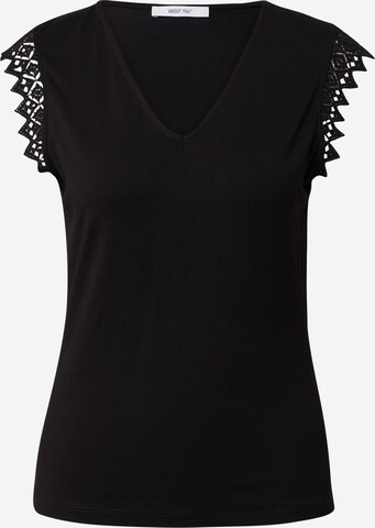 ABOUT YOU Shirt 'Caitlin' in Schwarz: predná strana