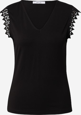 ABOUT YOU Shirt 'Caitlin' in Zwart: voorkant